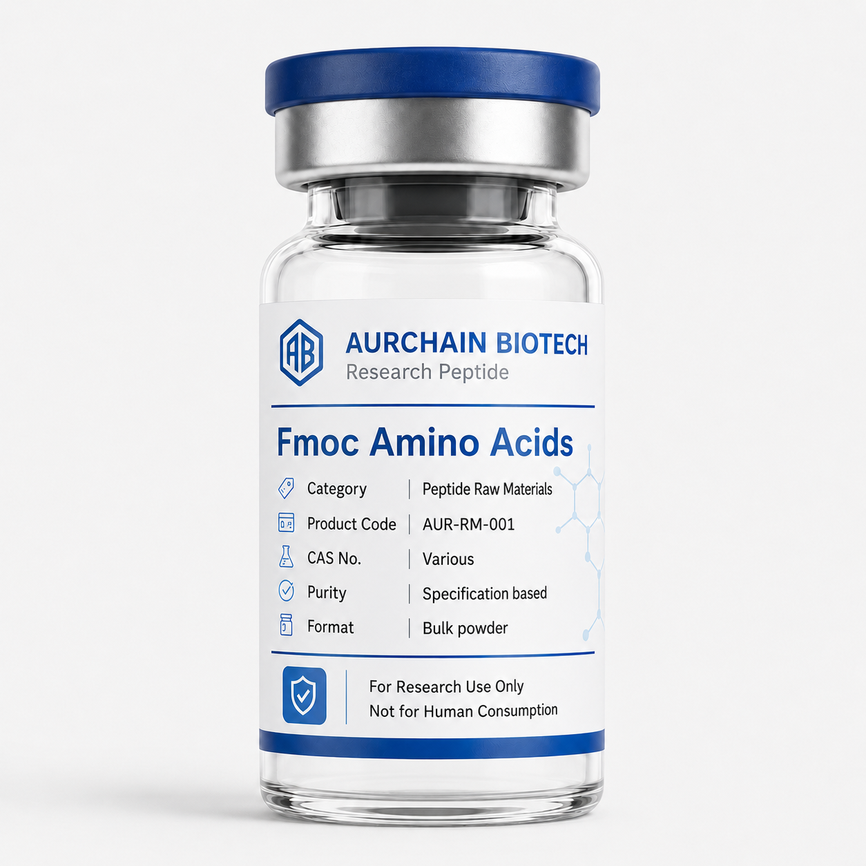Fmoc amino acids raw material display